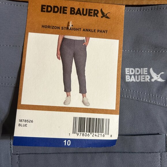 Eddie Bauer Women's Horizon Straight Ankle Pant UPF 50+ Blue Size 10 - Picture 5 of 6